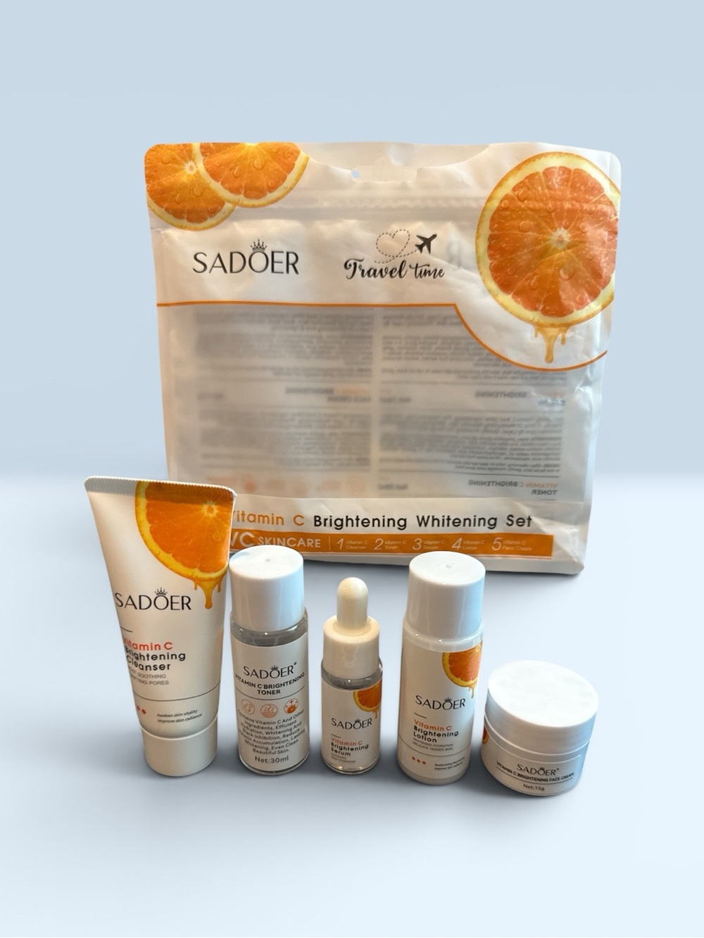 SADOER Vitamin C Brightening Skincare Travel Set